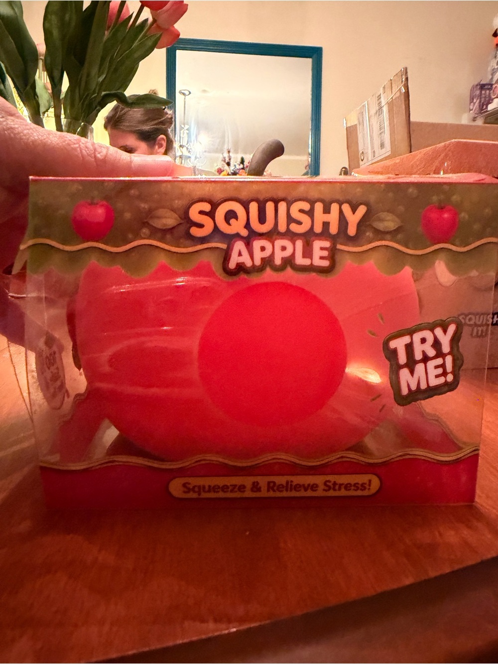 Jumbo Red Apple Squishy 🍎 Large Stress Relief Sensory Toy